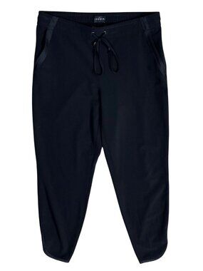 White House Black Market Jogger Pant Size 8 Black Tapered Hem Pull-On